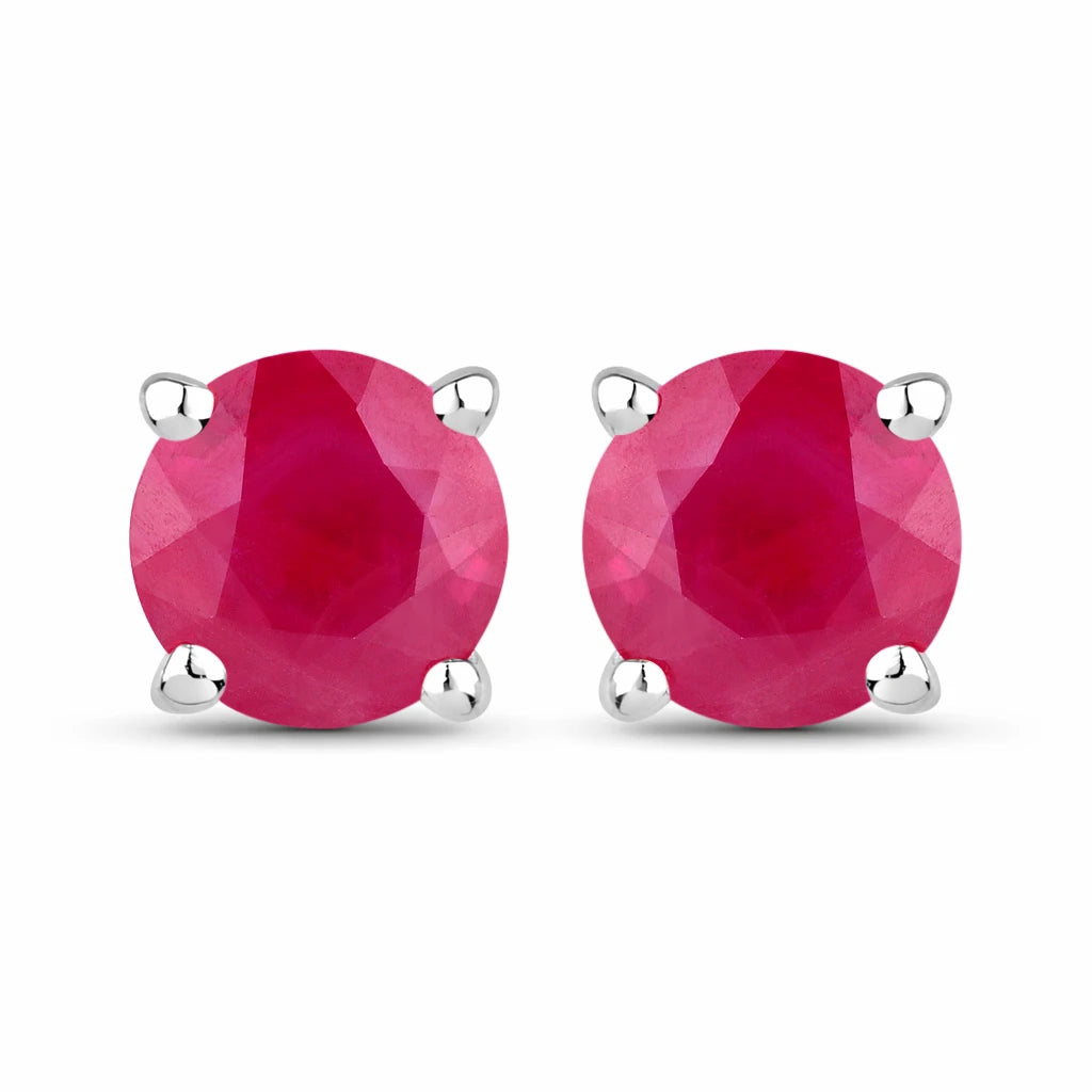 Round Cut Stud Earrings