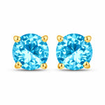 Round Cut Stud Earrings