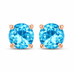 Round Cut Stud Earrings