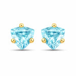 Trillion Cut Stud Earrings