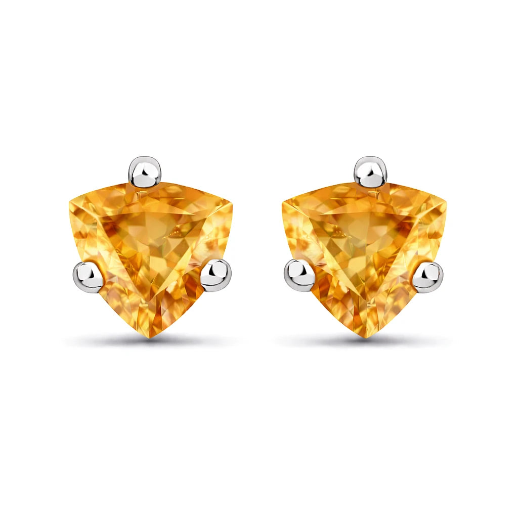 Trillion Cut Stud Earrings