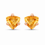 Trillion Cut Stud Earrings