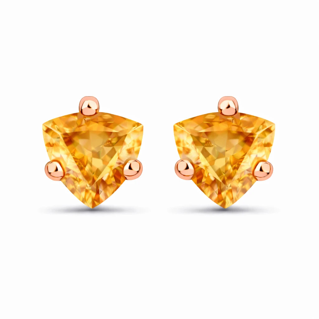 Trillion Cut Stud Earrings