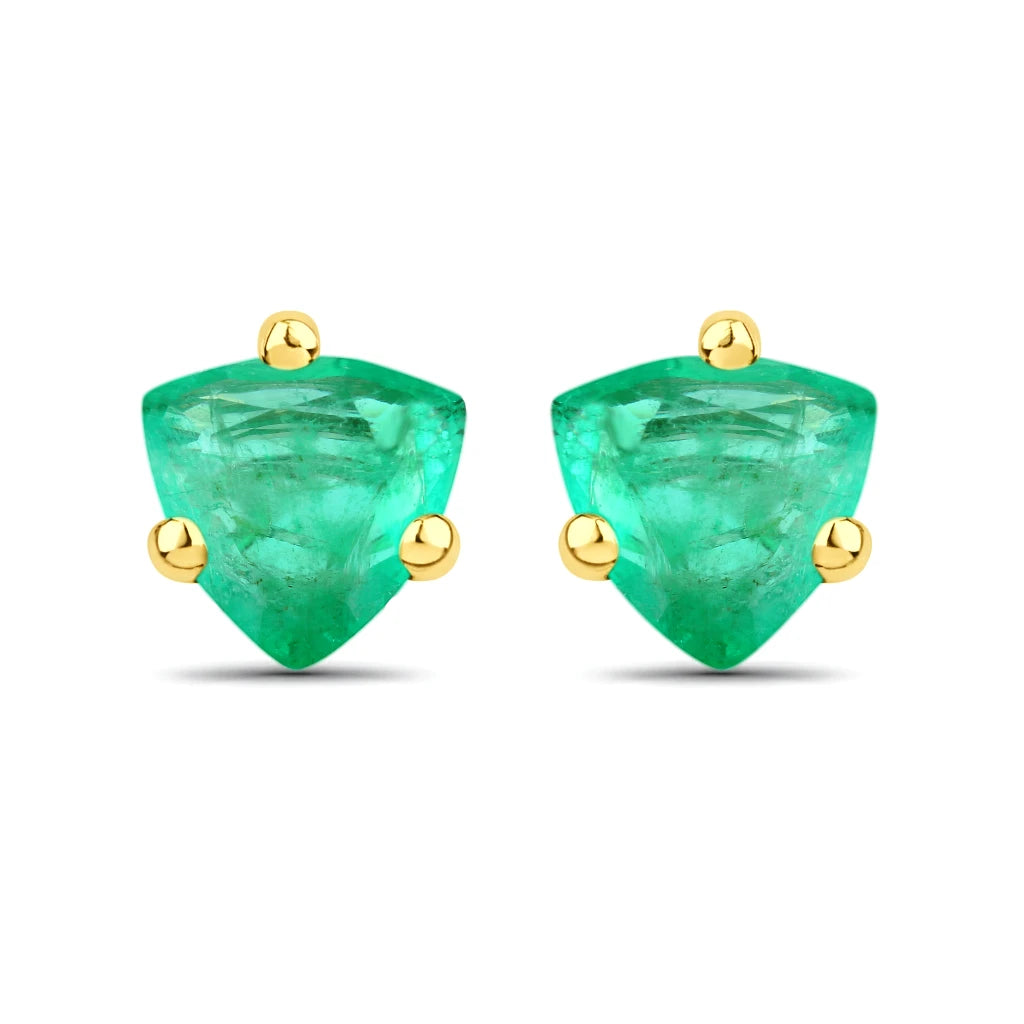 Trillion Cut Stud Earrings