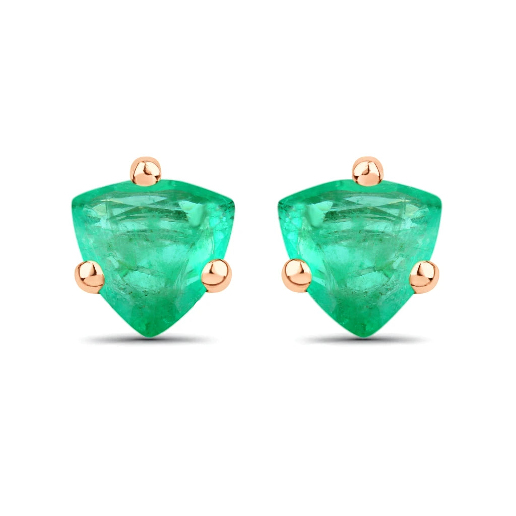 Trillion Cut Stud Earrings
