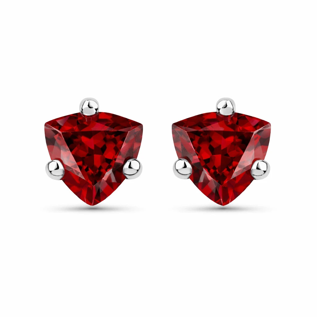 Trillion Cut Stud Earrings