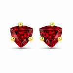 Trillion Cut Stud Earrings
