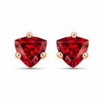 Trillion Cut Stud Earrings
