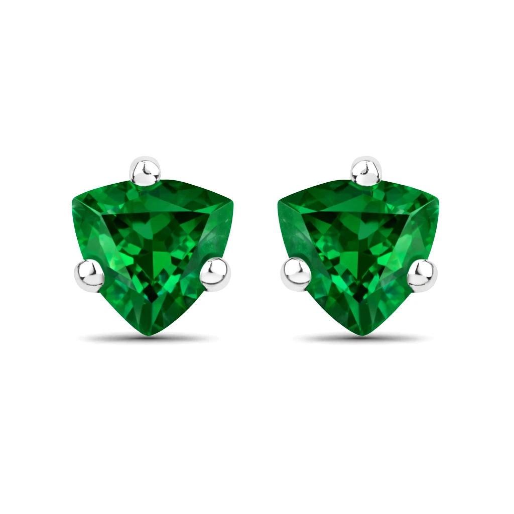 Trillion Cut Stud Earrings