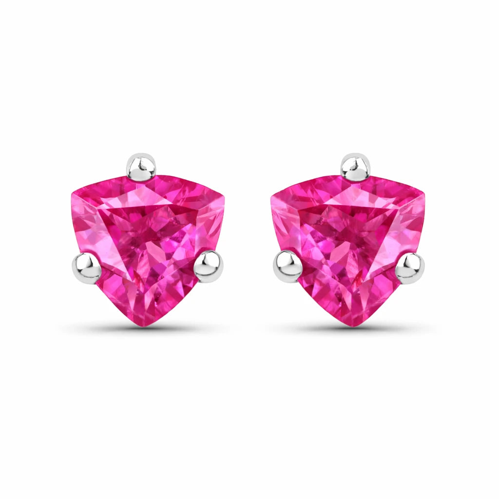 Trillion Cut Stud Earrings