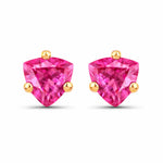 Trillion Cut Stud Earrings