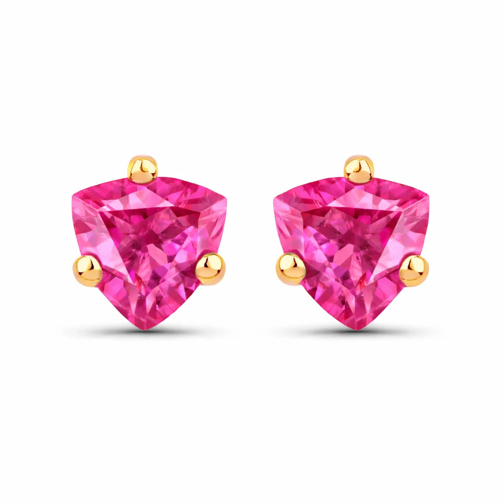Trillion Cut Stud Earrings