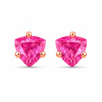 Trillion Cut Stud Earrings