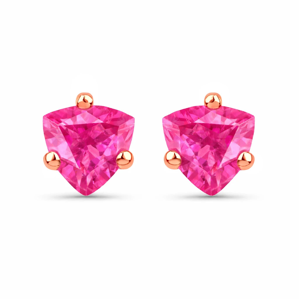 Trillion Cut Stud Earrings