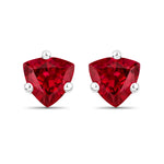 Trillion Cut Stud Earrings