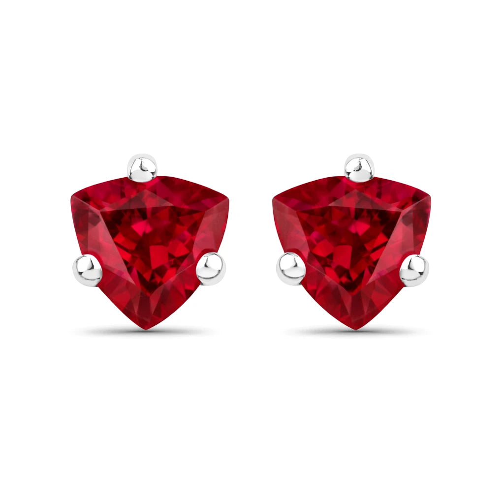 Trillion Cut Stud Earrings