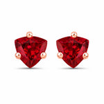 Trillion Cut Stud Earrings