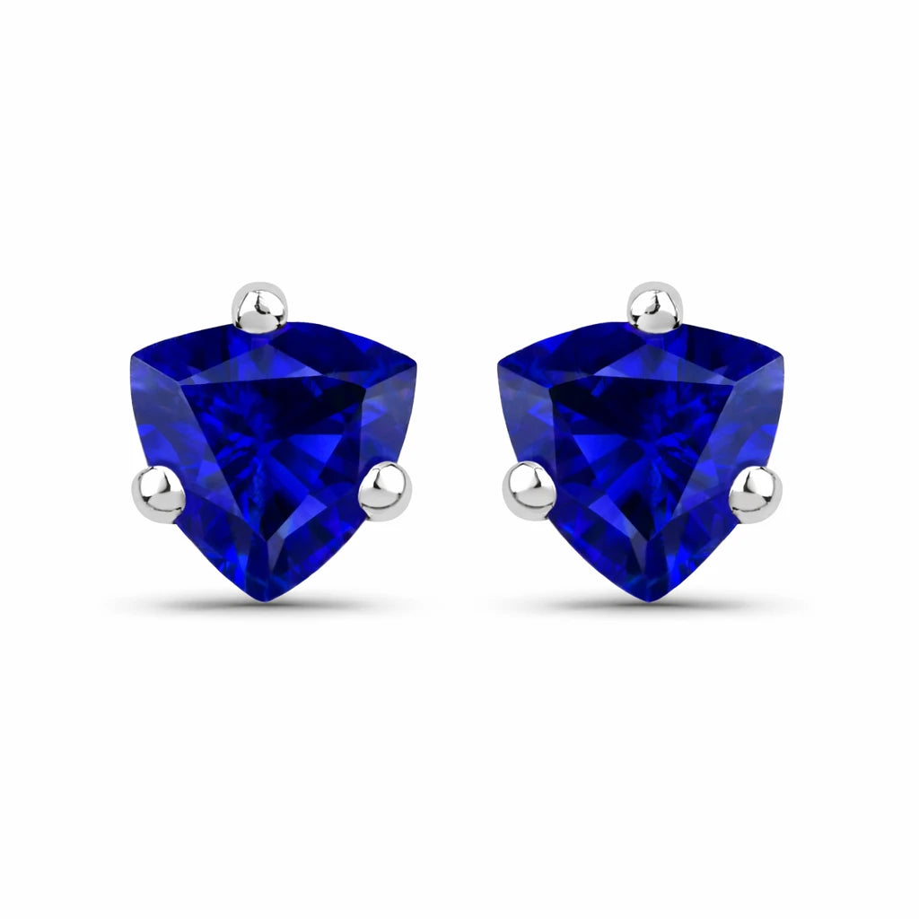 Trillion Cut Stud Earrings