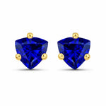 Trillion Cut Stud Earrings