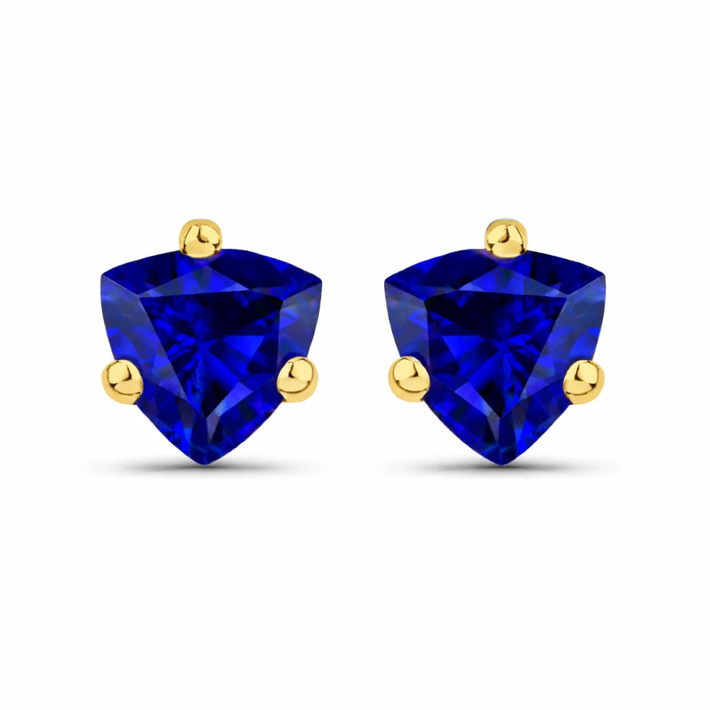 Trillion Cut Stud Earrings