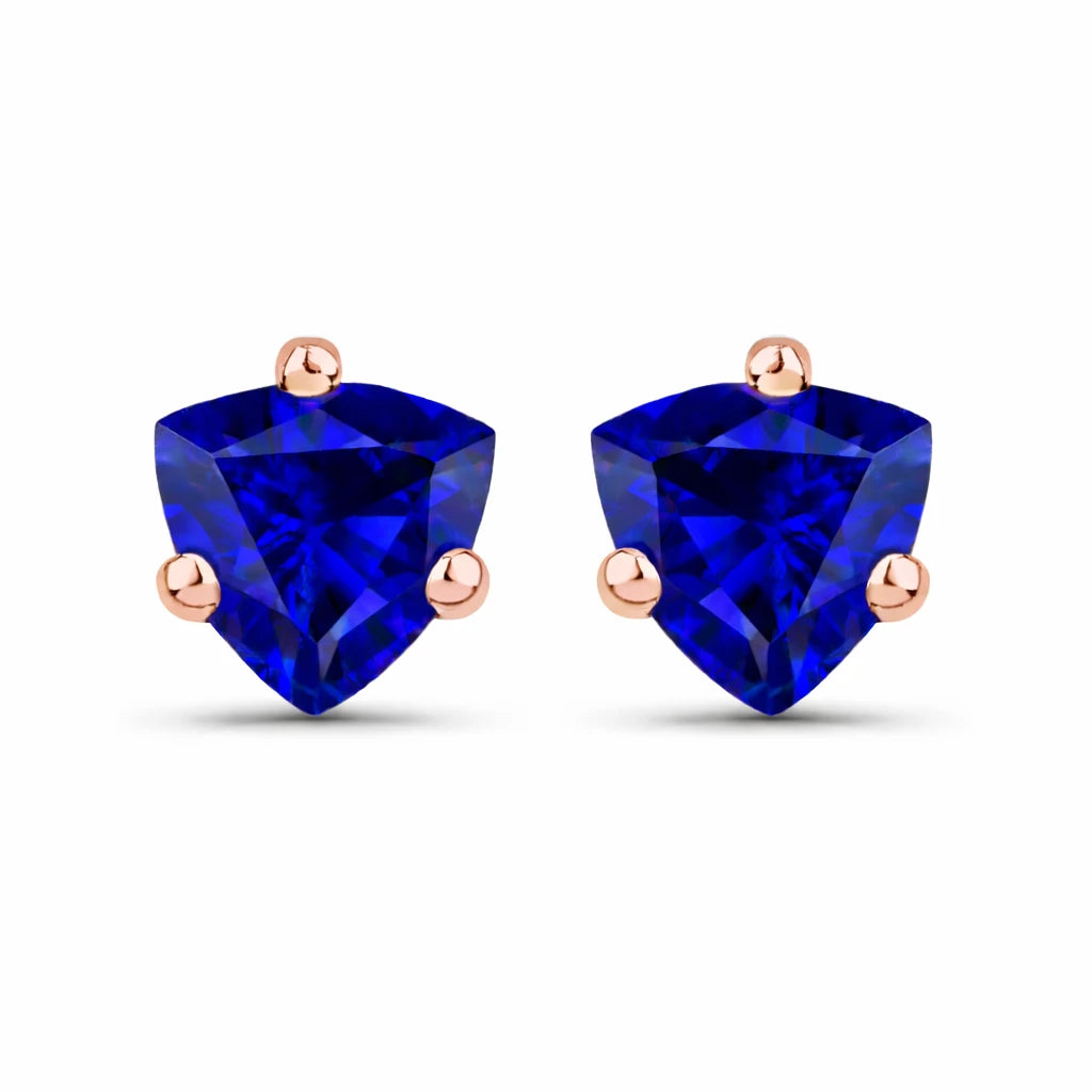 Trillion Cut Stud Earrings