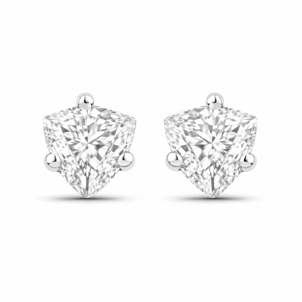 Trillion Cut Stud Earrings