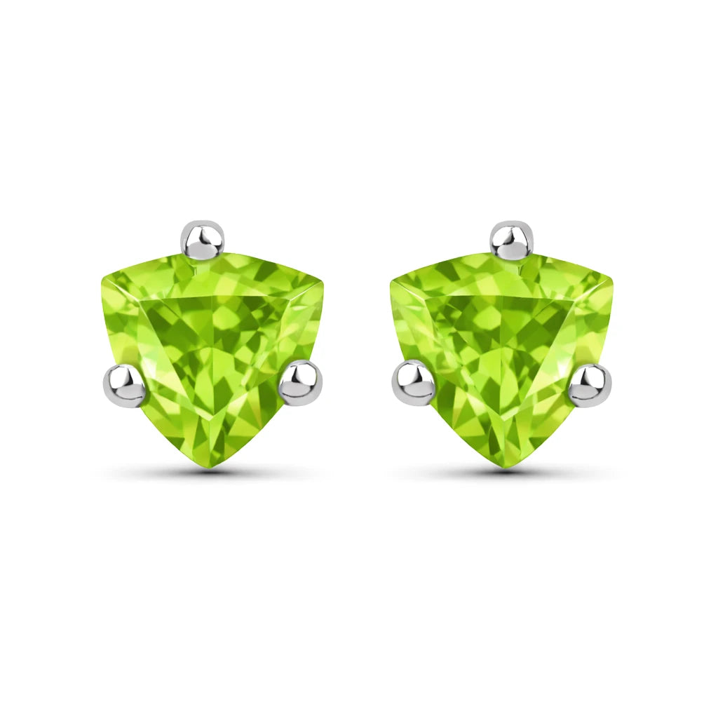 Trillion Cut Stud Earrings