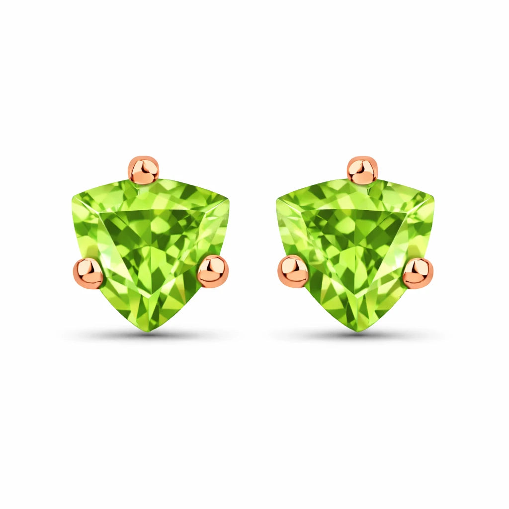 Trillion Cut Stud Earrings