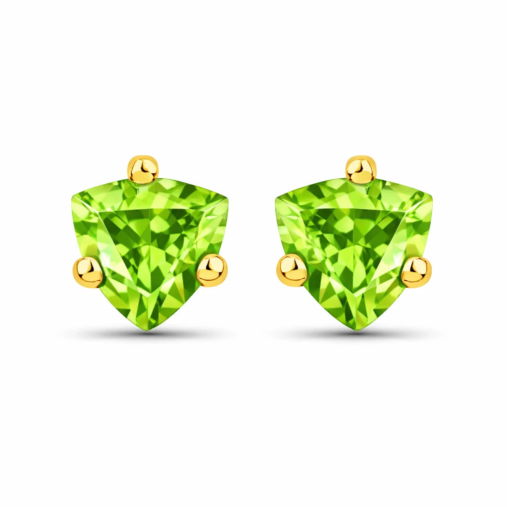 Trillion Cut Stud Earrings