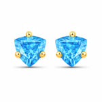 Trillion Cut Stud Earrings