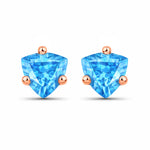 Trillion Cut Stud Earrings