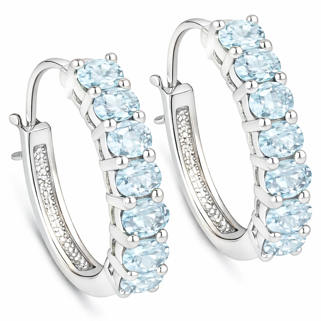 Discotheque Oval-Cut Hoop Earrings