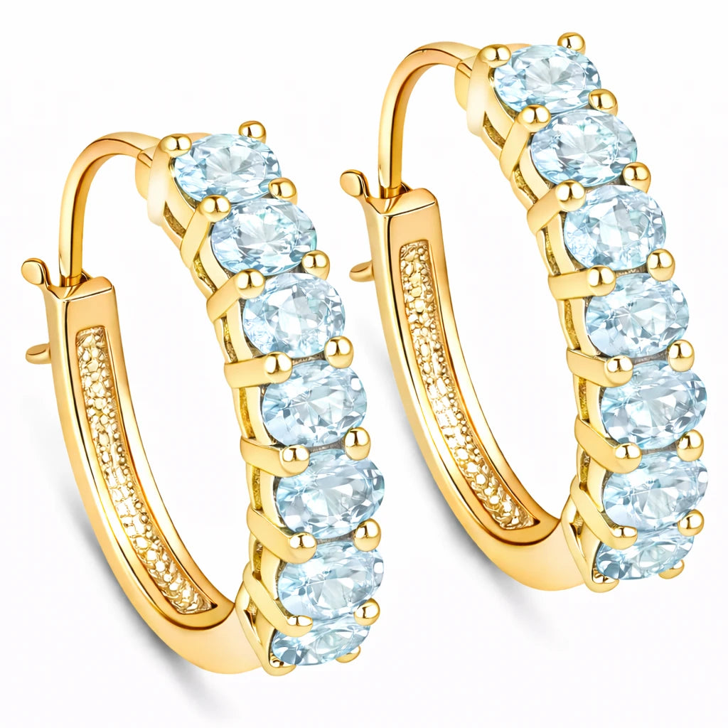 Discotheque Oval-Cut Hoop Earrings