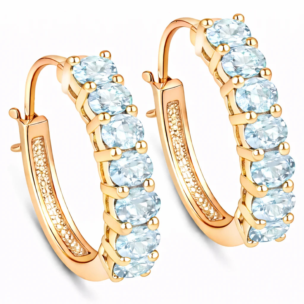 Discotheque Oval-Cut Hoop Earrings