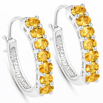 Discotheque Oval-Cut Hoop Earrings