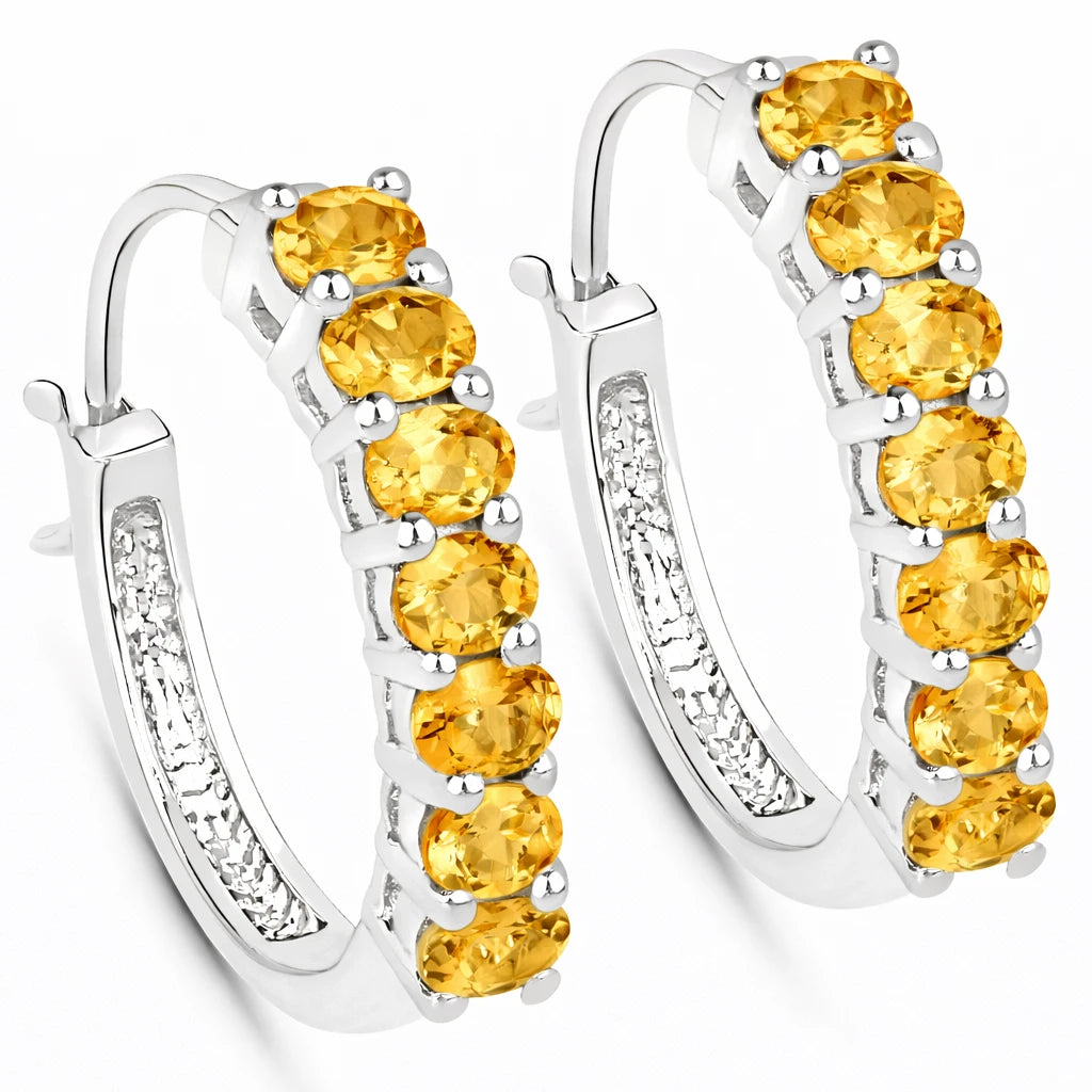 Discotheque Oval-Cut Hoop Earrings