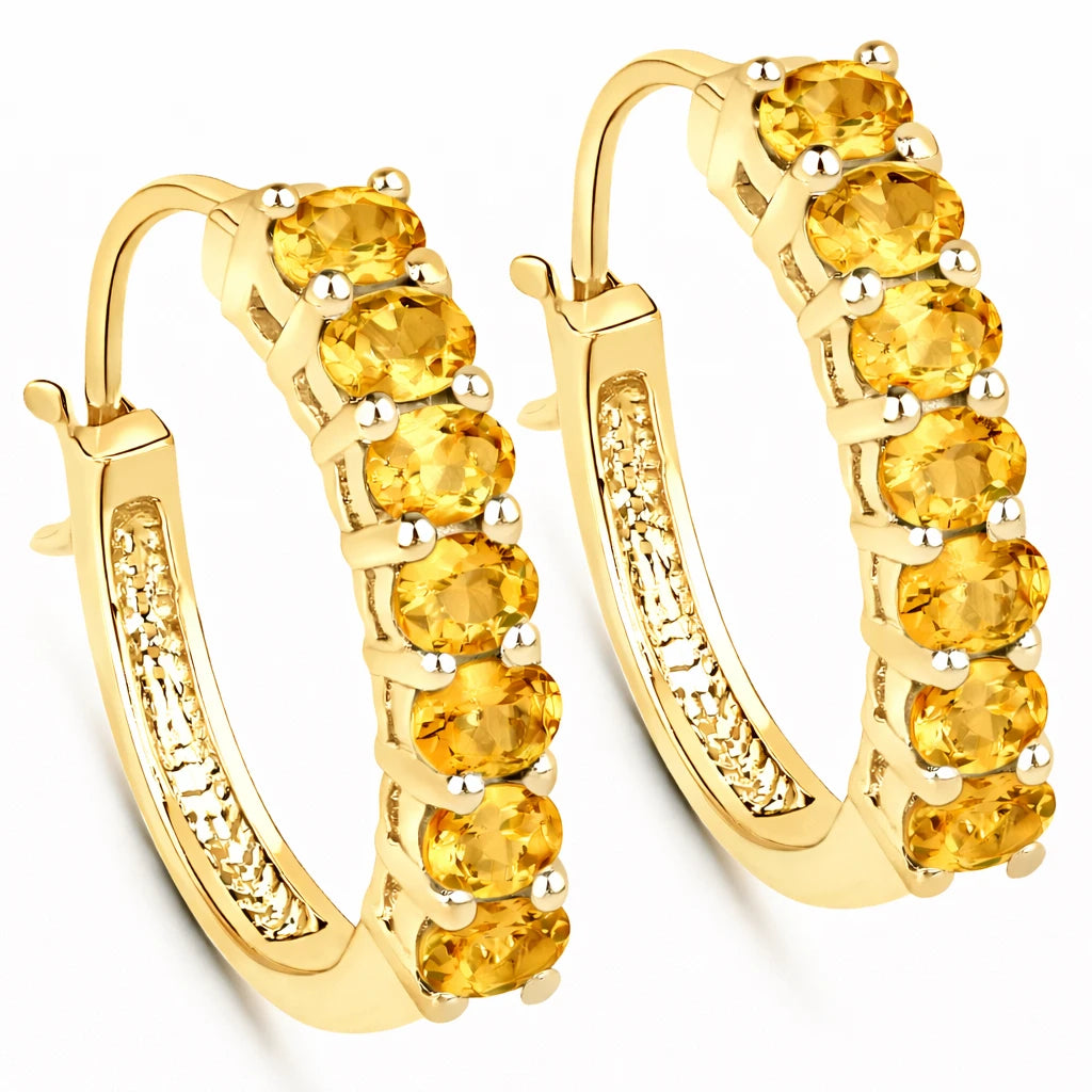 Discotheque Oval-Cut Hoop Earrings