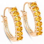 Discotheque Oval-Cut Hoop Earrings