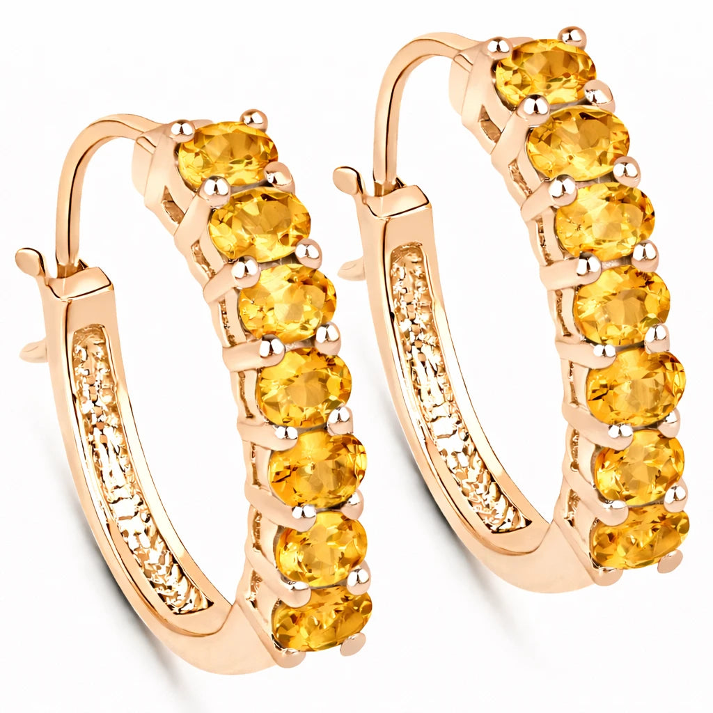 Discotheque Oval-Cut Hoop Earrings