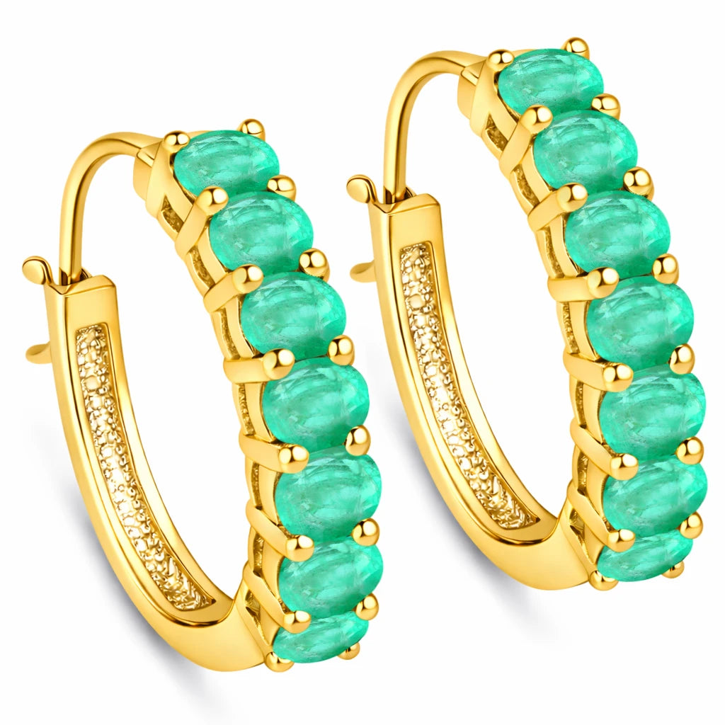 Discotheque Oval-Cut Hoop Earrings