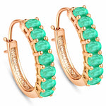 Discotheque Oval-Cut Hoop Earrings
