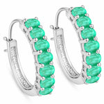 Discotheque Oval-Cut Hoop Earrings
