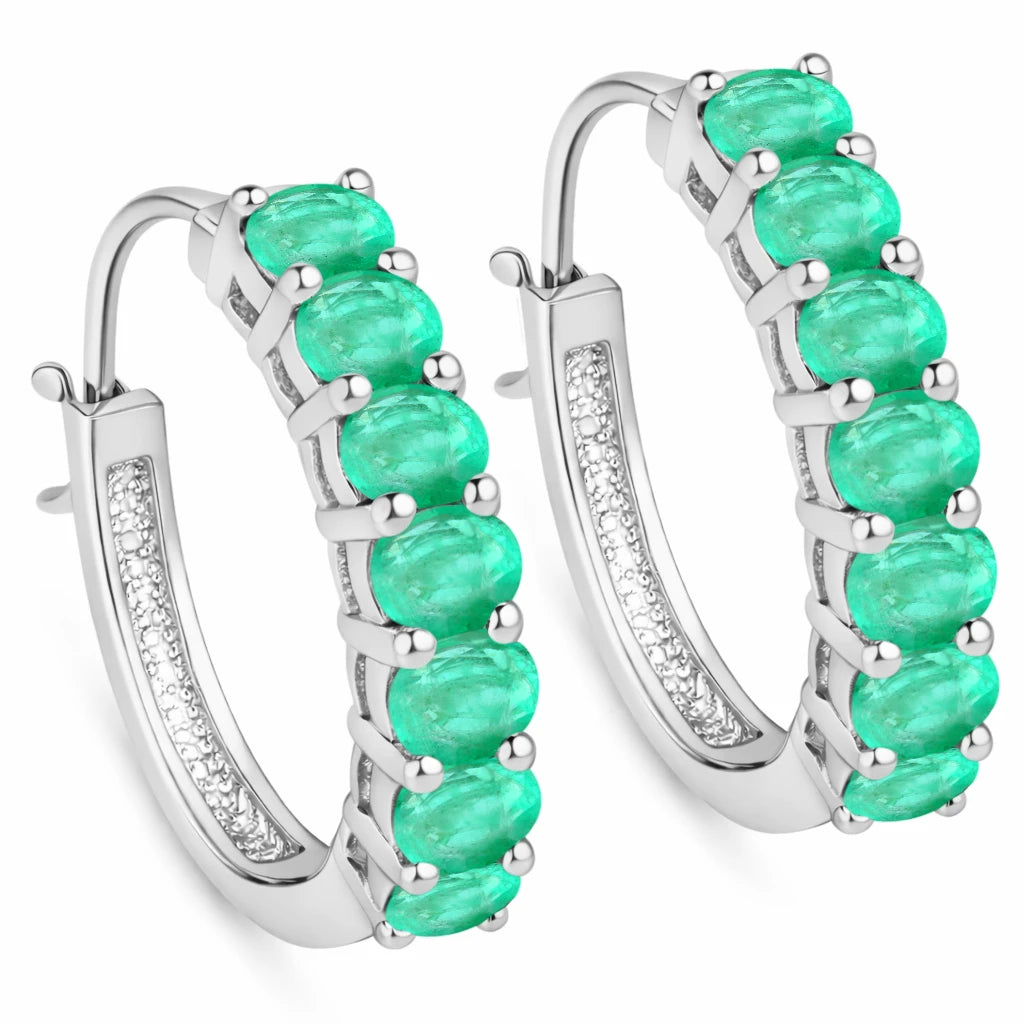 Discotheque Oval-Cut Hoop Earrings