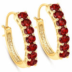Discotheque Oval-Cut Hoop Earrings