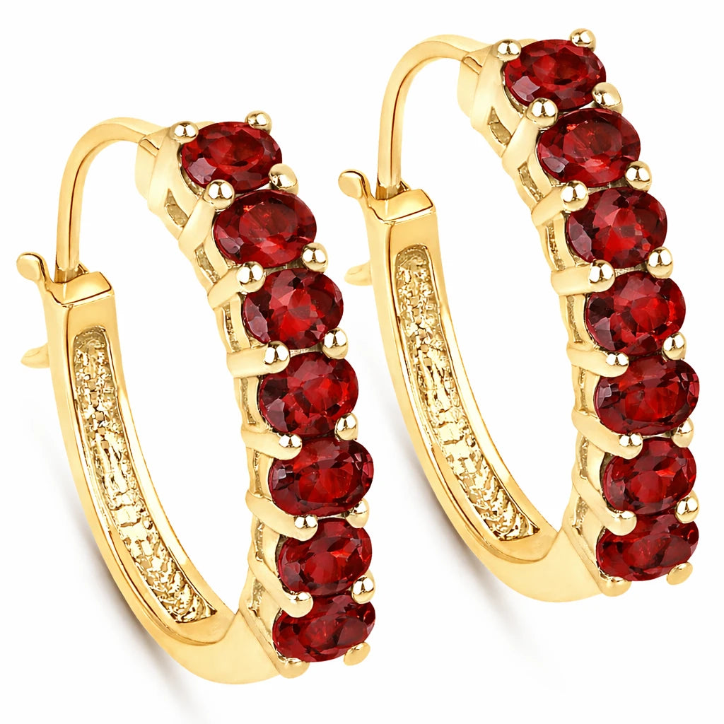 Discotheque Oval-Cut Hoop Earrings