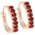 Discotheque Oval-Cut Hoop Earrings