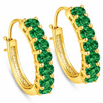 Discotheque Oval-Cut Hoop Earrings