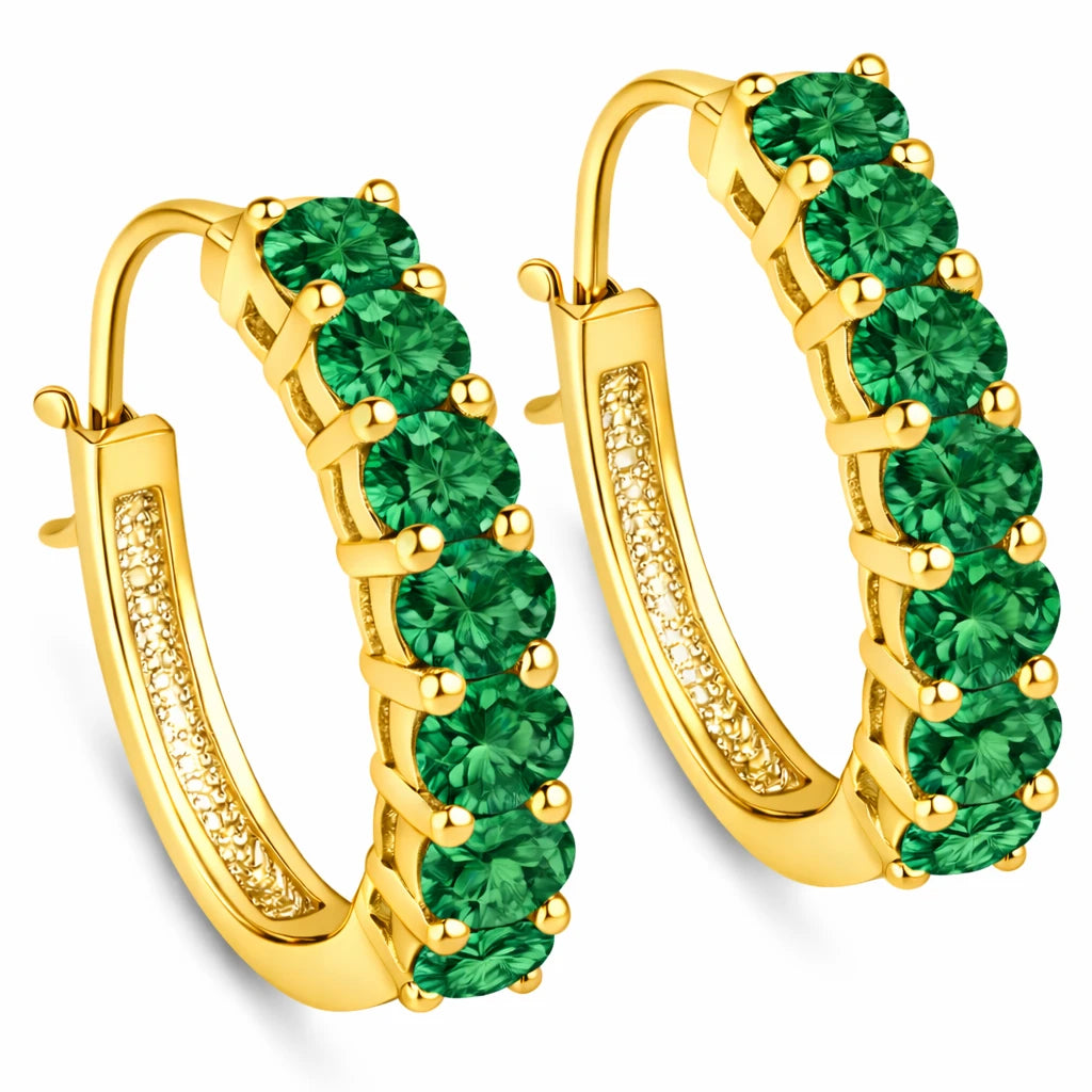 Discotheque Oval-Cut Hoop Earrings