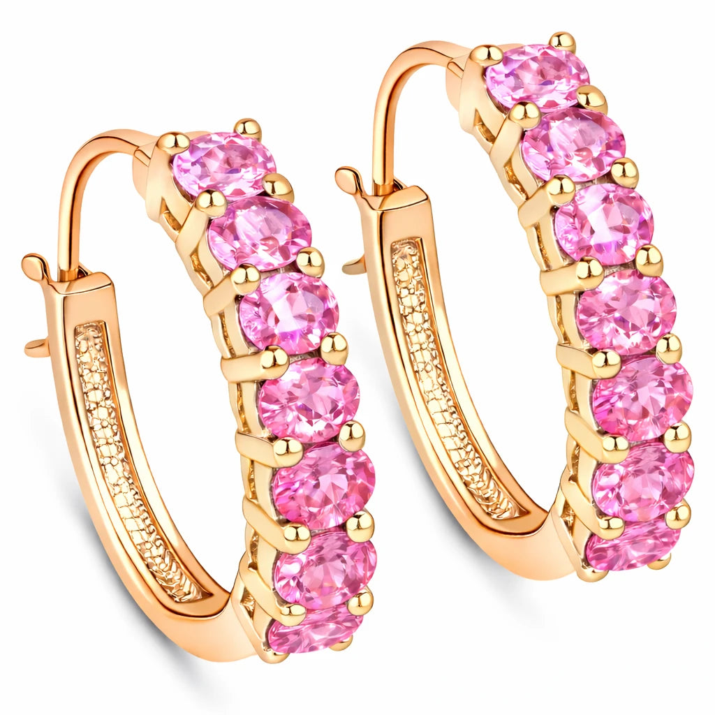 Discotheque Oval-Cut Hoop Earrings