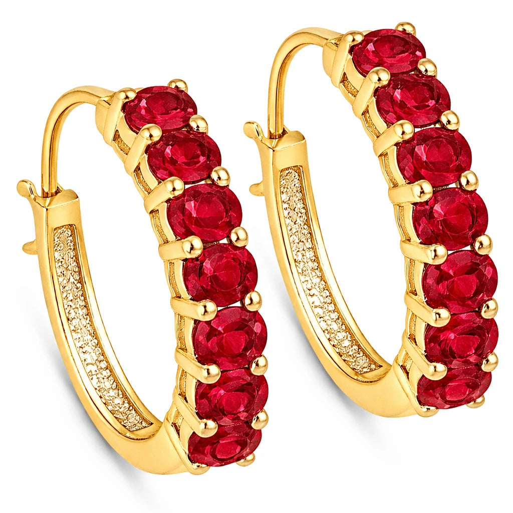 Discotheque Oval-Cut Hoop Earrings